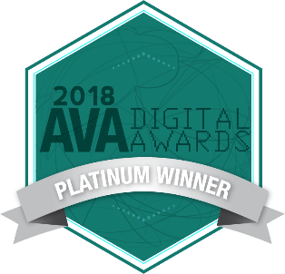  2018 AVA Digital Awards Platinum Winner
