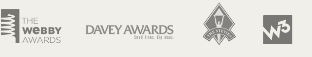 Webby award, Davey award, Stevies award, W3 award