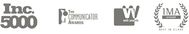Inc. 5000, The Communicator Awards, Web Awards, IMA Winner