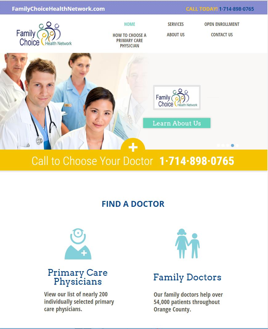 Family Choice Helath Network website