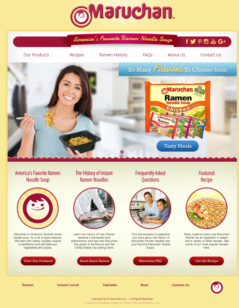 Maruchan website