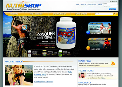 Nutrishop Website