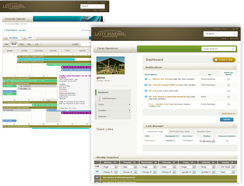 Before and after images of a H.E. Butt Family Foundation webpage